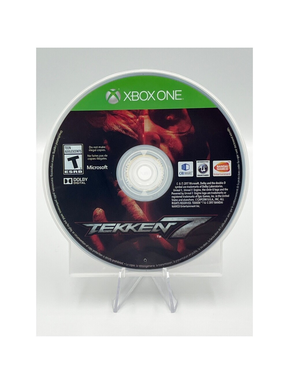 Tekken 7 Xbox One Video Game Disc Only Untested